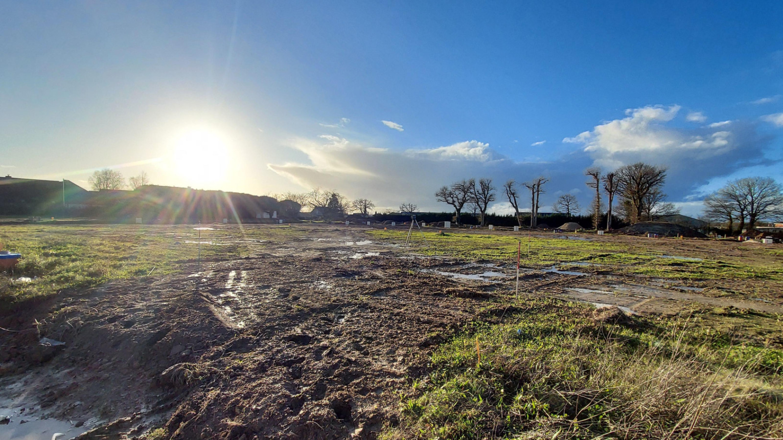 Terrain constructible de 216m2 à Argentré-du-Plessis