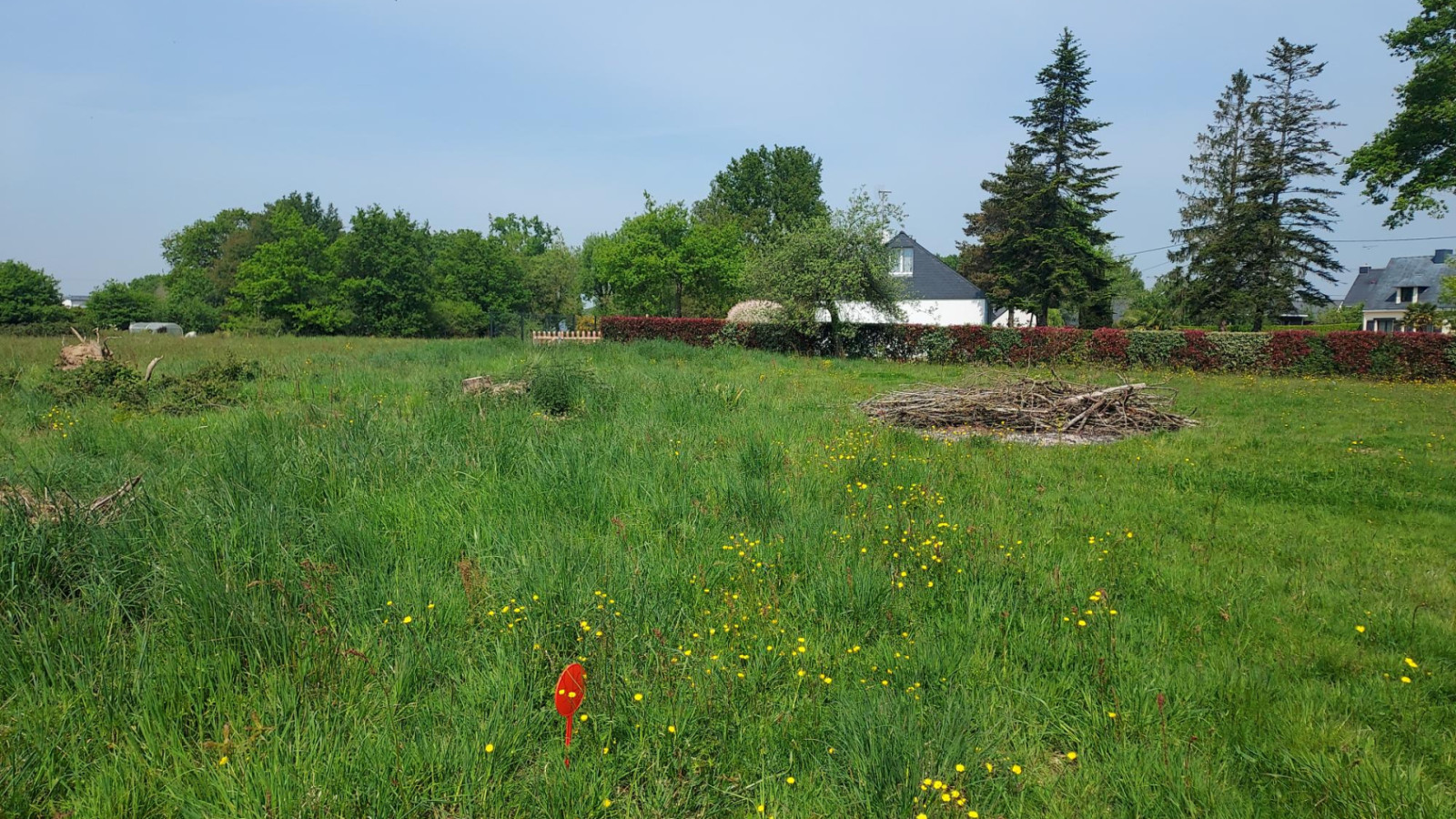 Terrain constructible de 458m2 à Saint-Aubin-des-Landes