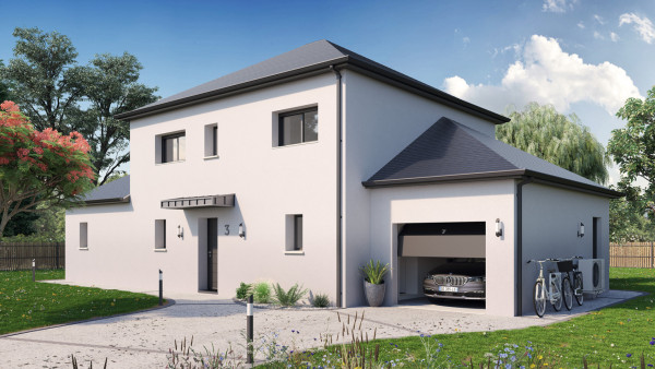 Maison neuve à Ploërmel avec 4 chambres sur terrain de 640m2 - image 2