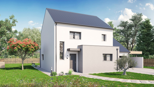 Maison neuve à Crevin avec 3 chambres sur terrain de 236m2 - image 1