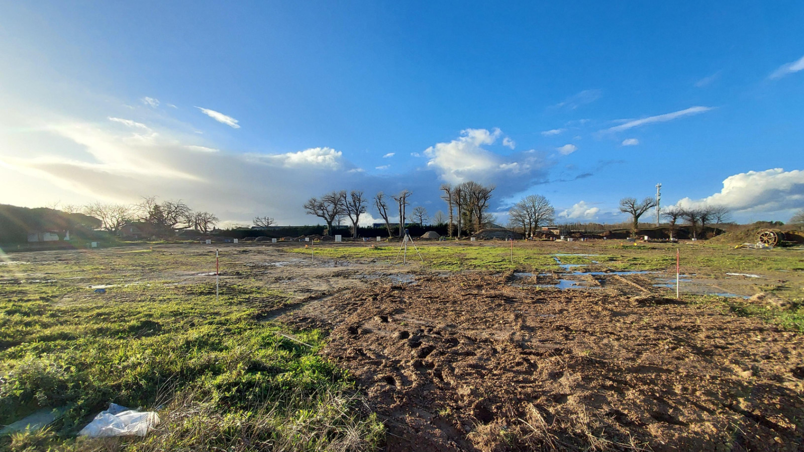 Terrain constructible de 458m2 à Pont-Péan